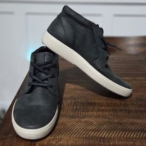 ECCO Soft Classic High Top Leather Chukka Boots Size 11